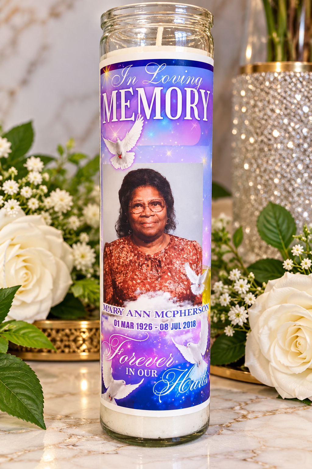 In Loving Memory — Personalized Memorial Candle