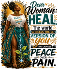 Resilient Powerful Worthy teal queen design