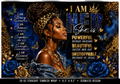 I Am Her royal affirmation tumbler design