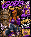 God's Favorite Purple Gold Queen