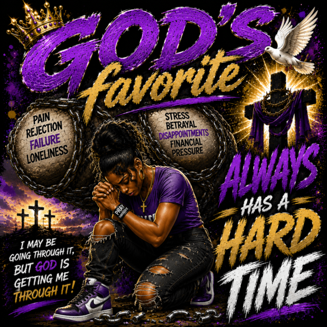 God's Favorite Purple Prayer Queen